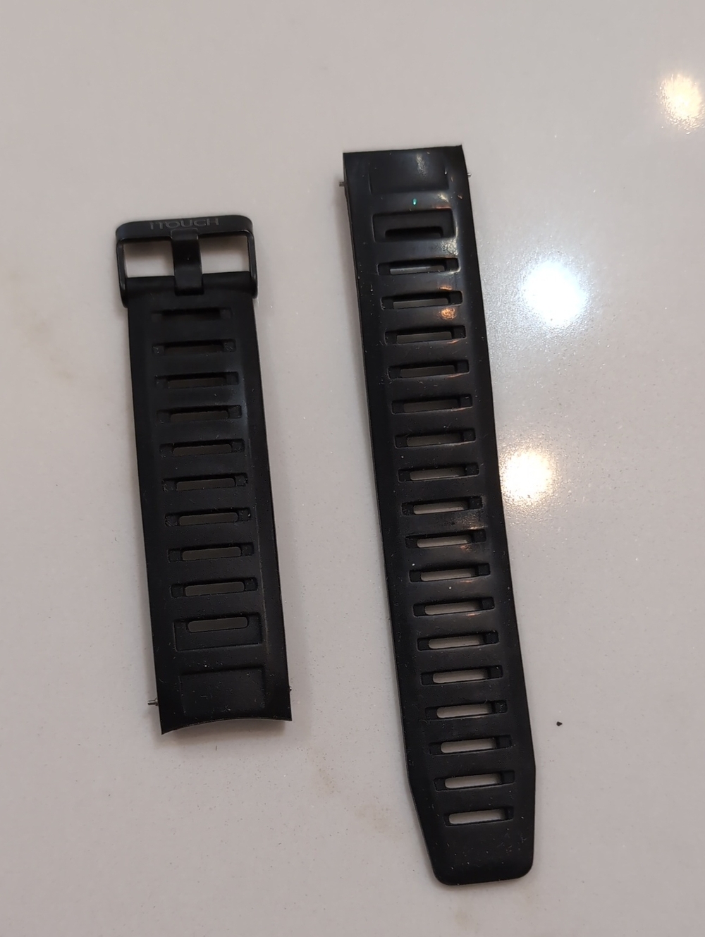 Free W/ Purchase - Replacement Black Silicone Watch Strap for Fitness Wearables